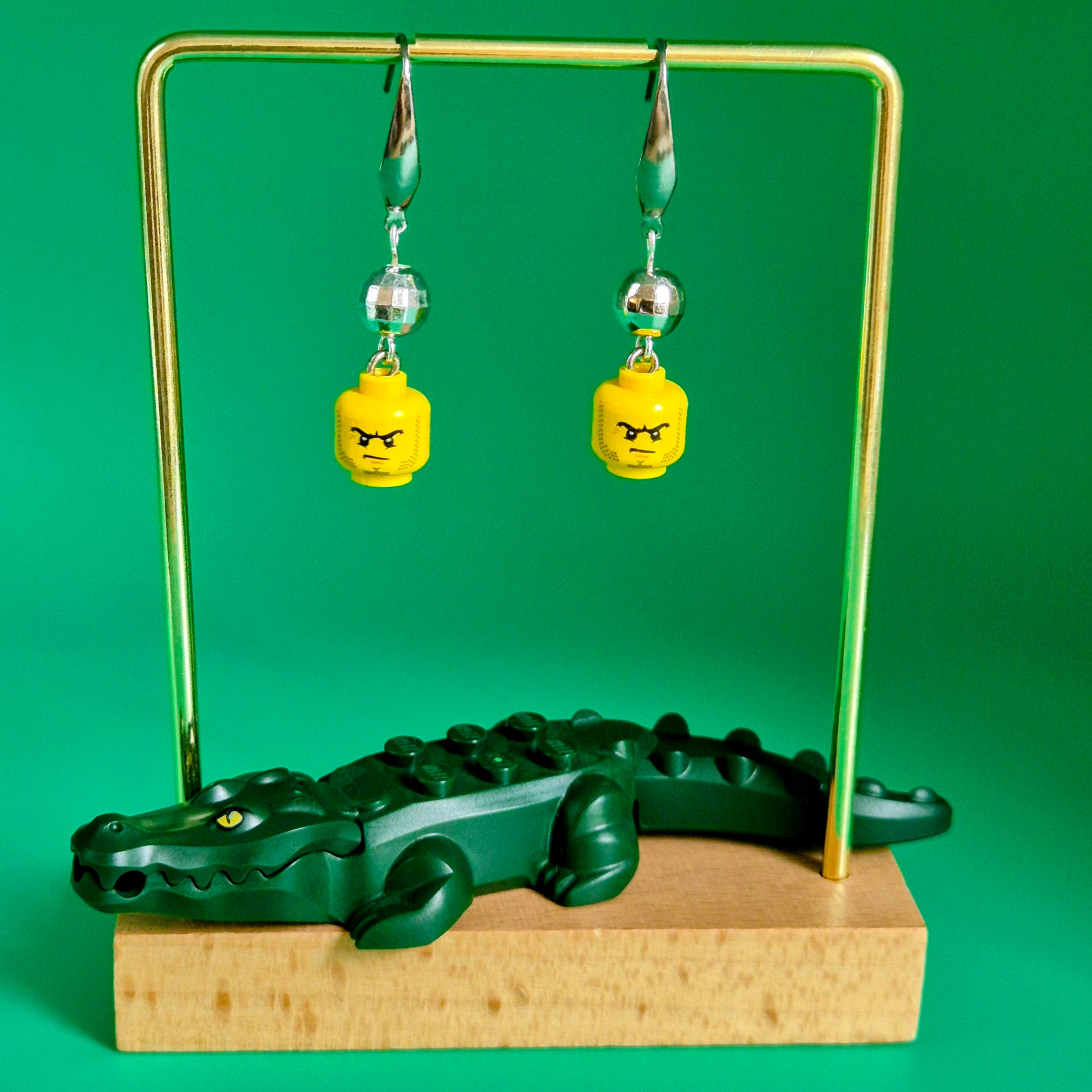 Disco Heads LEGO® Drop Earrings