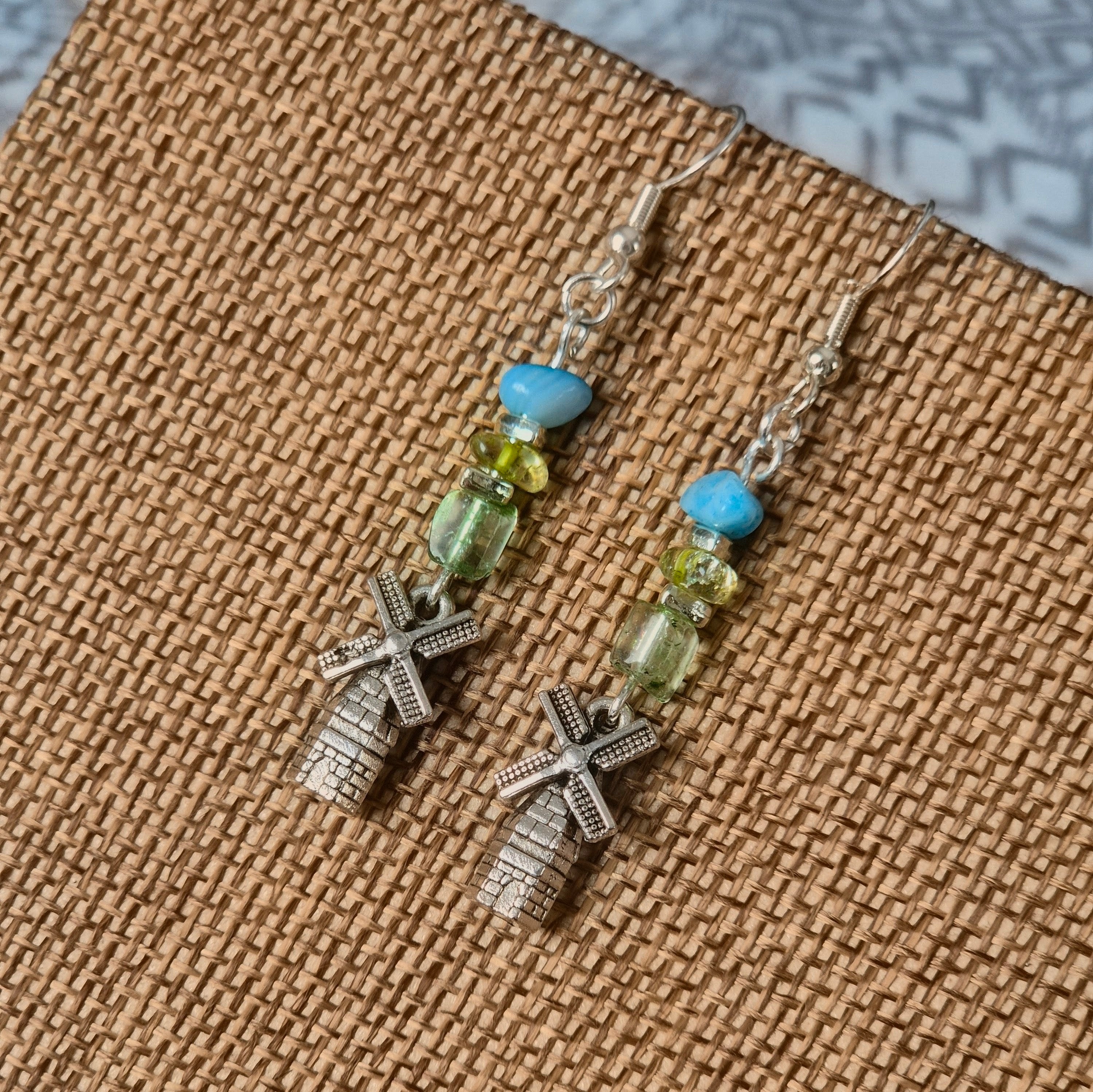 925 Silver Plated Storybook Charm Edit Earrings