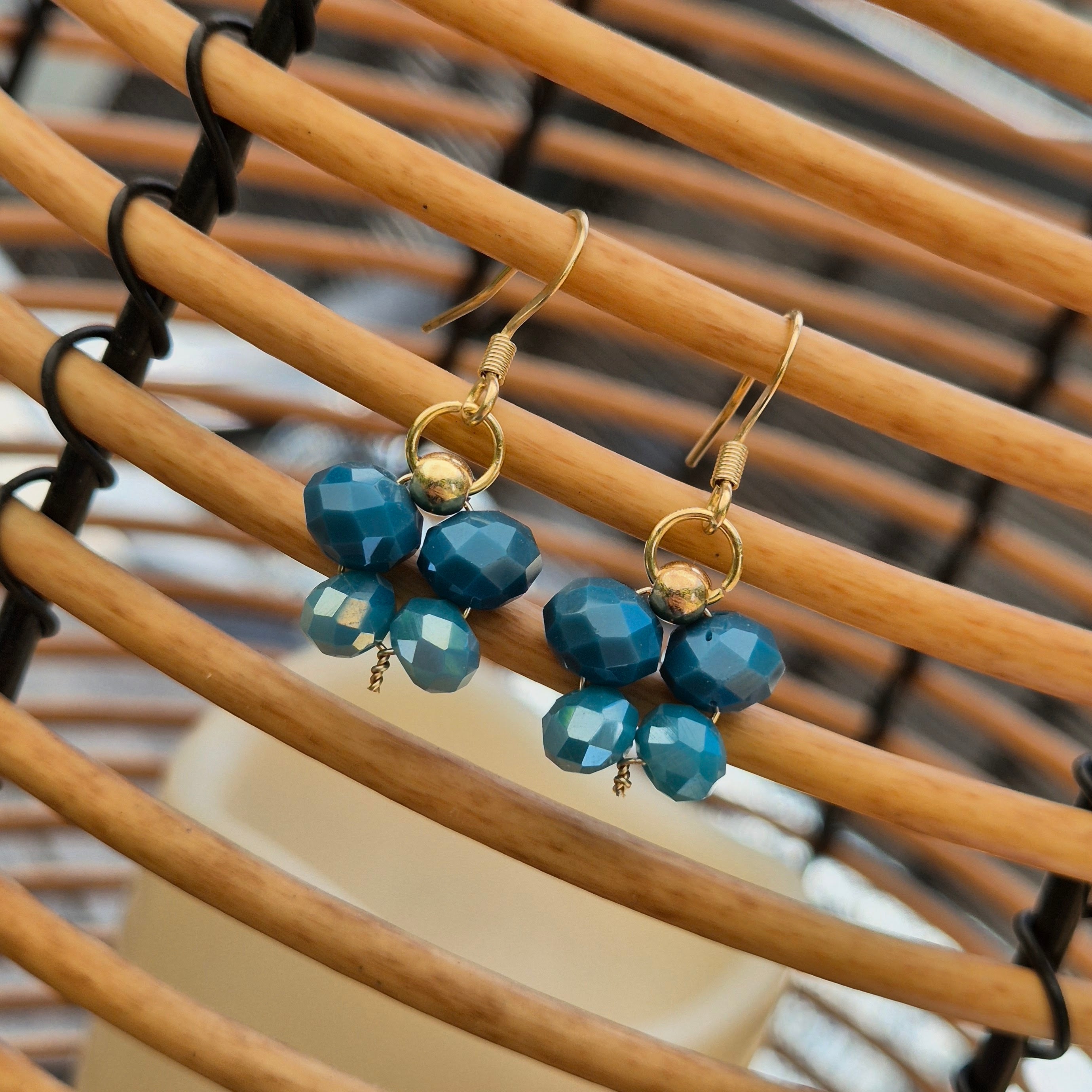 18k Gold Plated Butterfly Drop Earrings