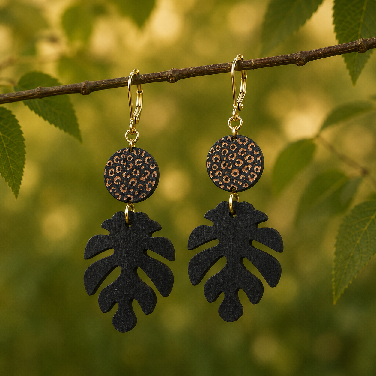 Wild Canopy 18k Gold Plated Earrings