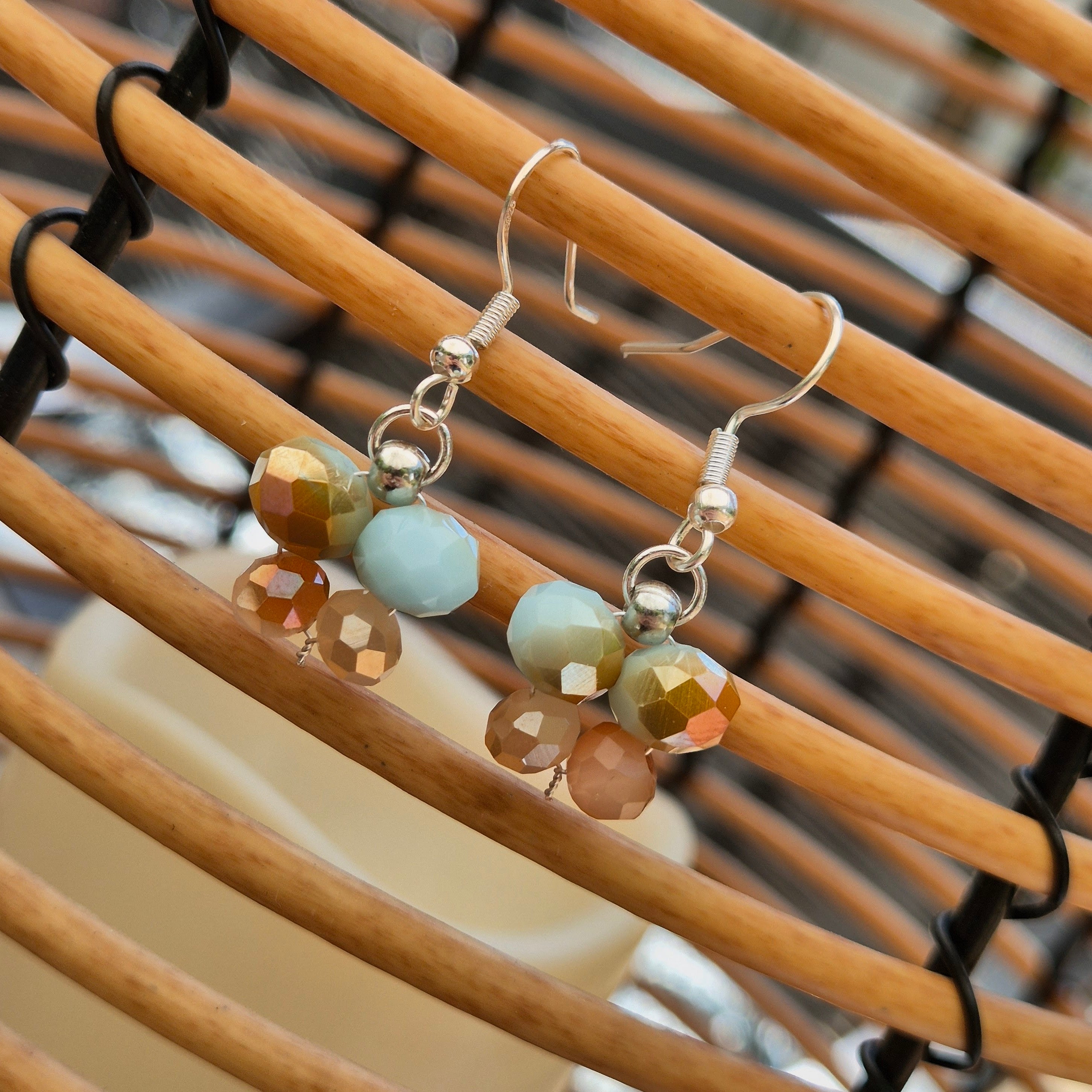 925 Sterling Silver Plated Butterfly Drop Earrings