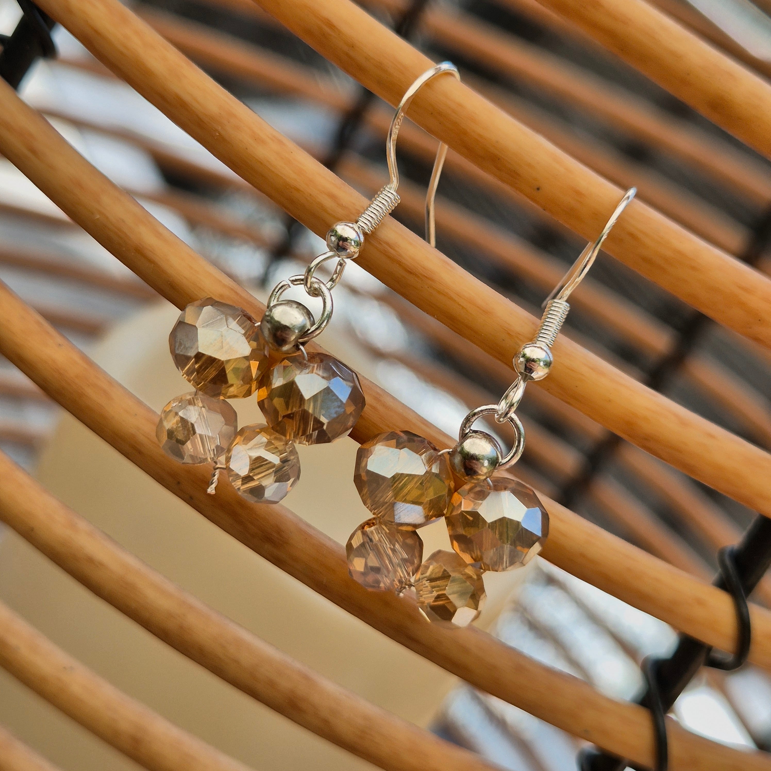 925 Sterling Silver Plated Butterfly Drop Earrings