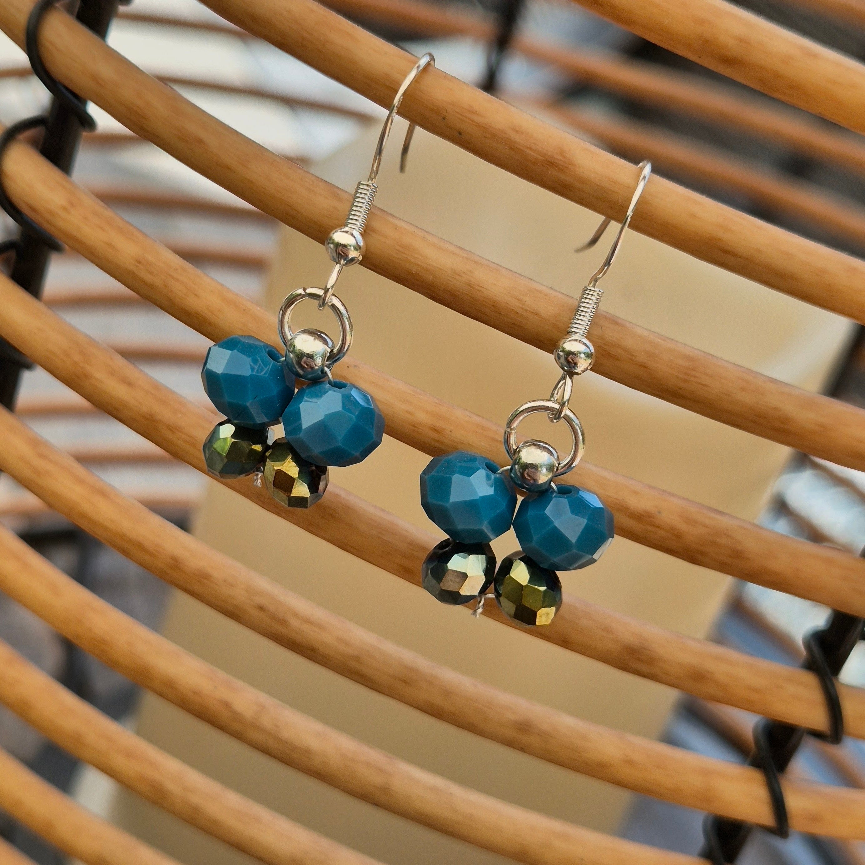 925 Sterling Silver Plated Butterfly Drop Earrings