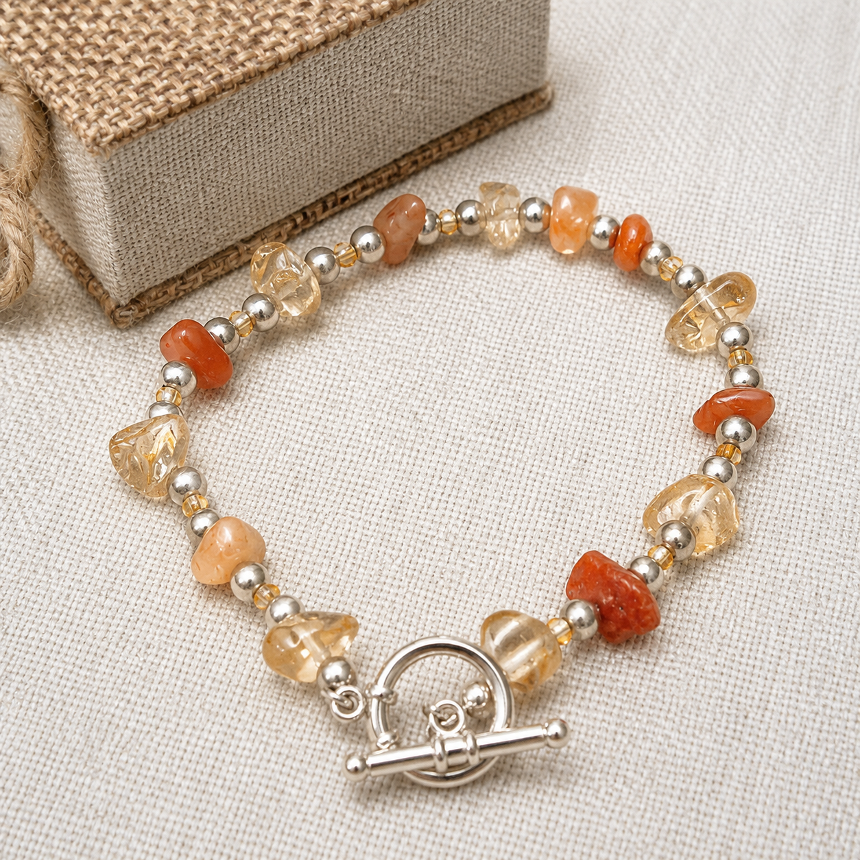 18k Gold Plated Natural Stone Tide Edit Bracelets