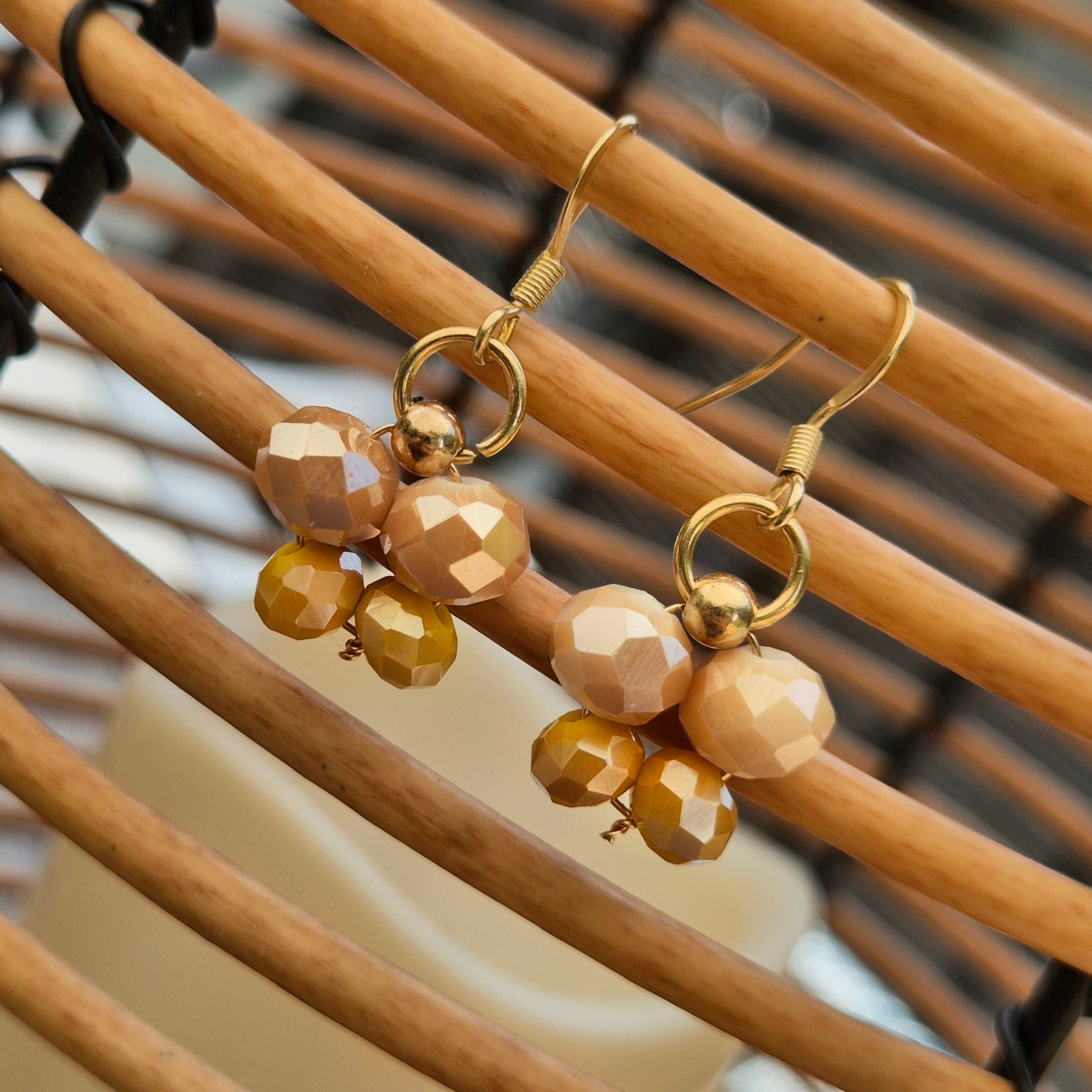 18k Gold Plated Butterfly Drop Earrings