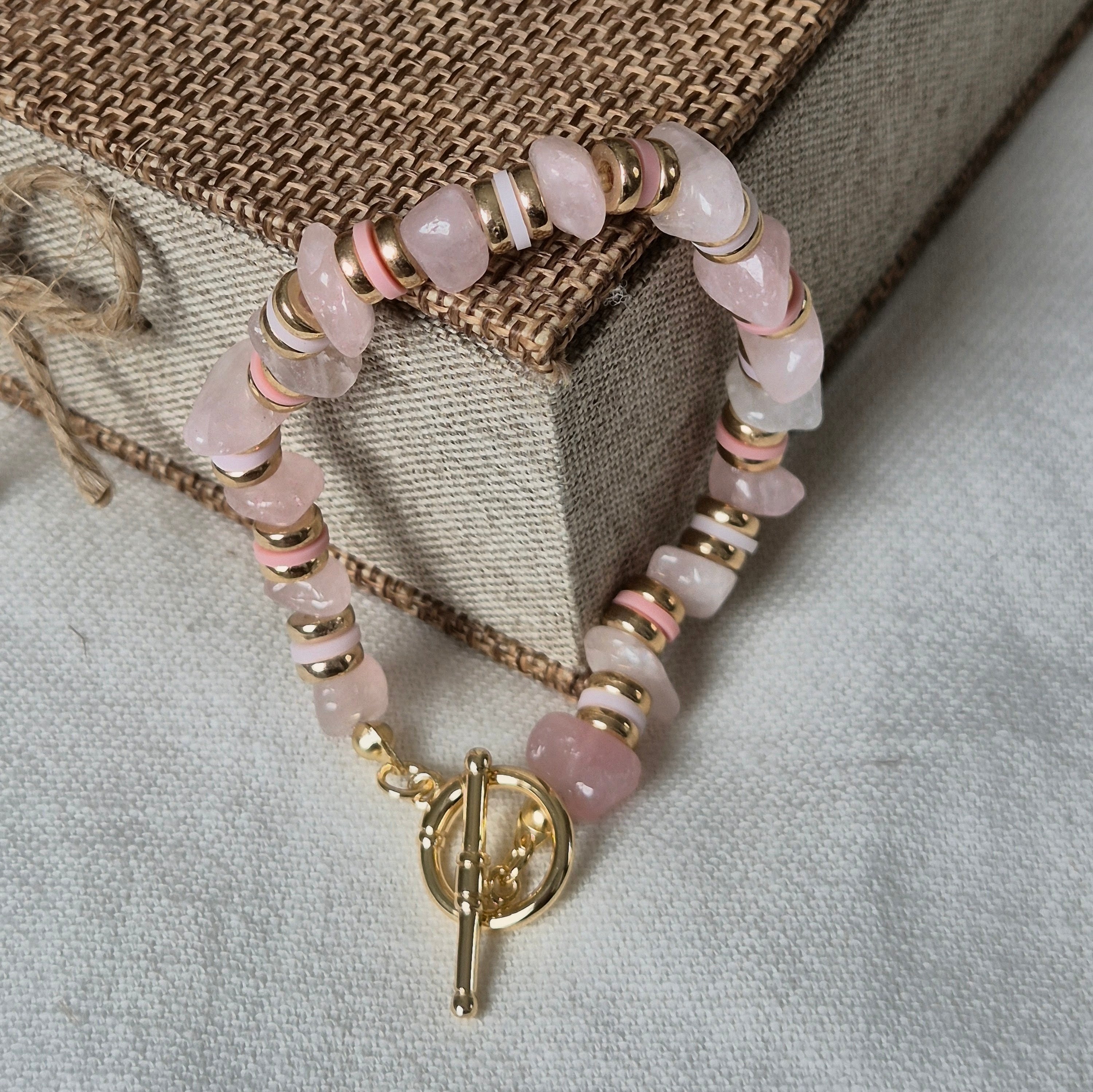 18k Gold Plated Natural Stone Tide Edit Bracelets