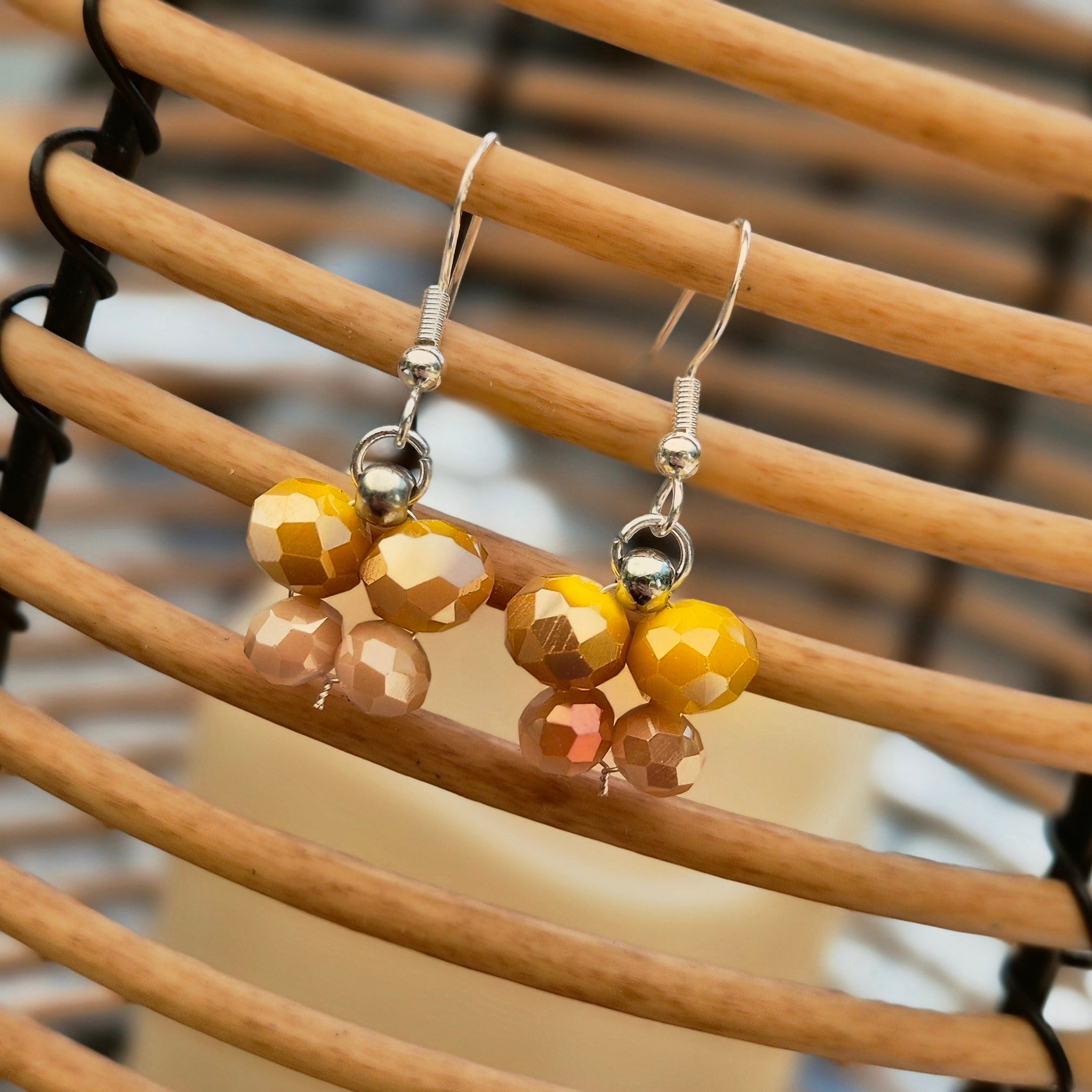 925 Sterling Silver Plated Butterfly Drop Earrings
