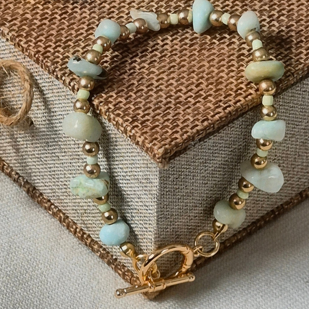 18k Gold Plated Natural Stone Tide Edit Bracelets