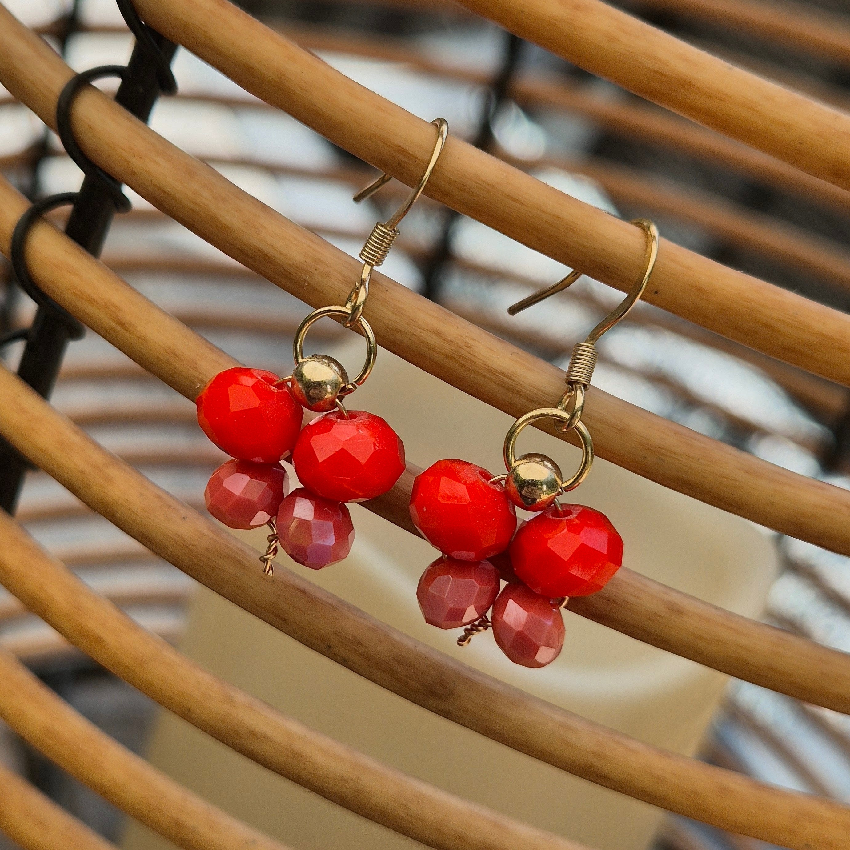 18k Gold Plated Butterfly Drop Earrings