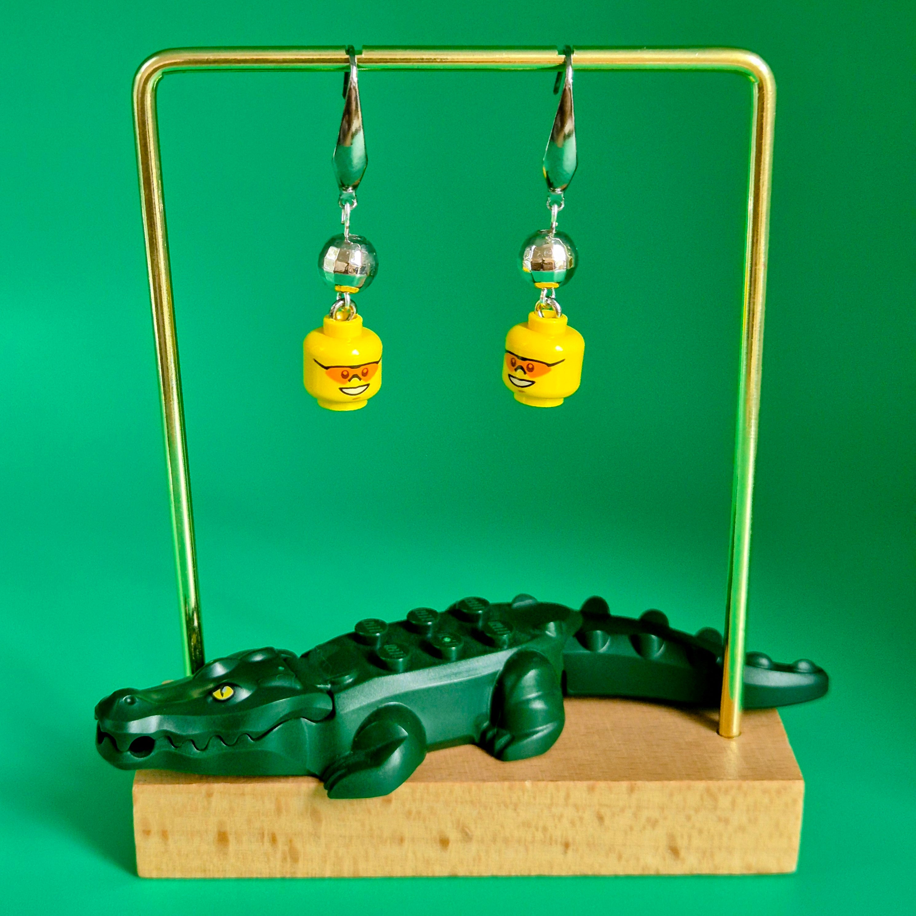 Disco Heads LEGO® Drop Earrings