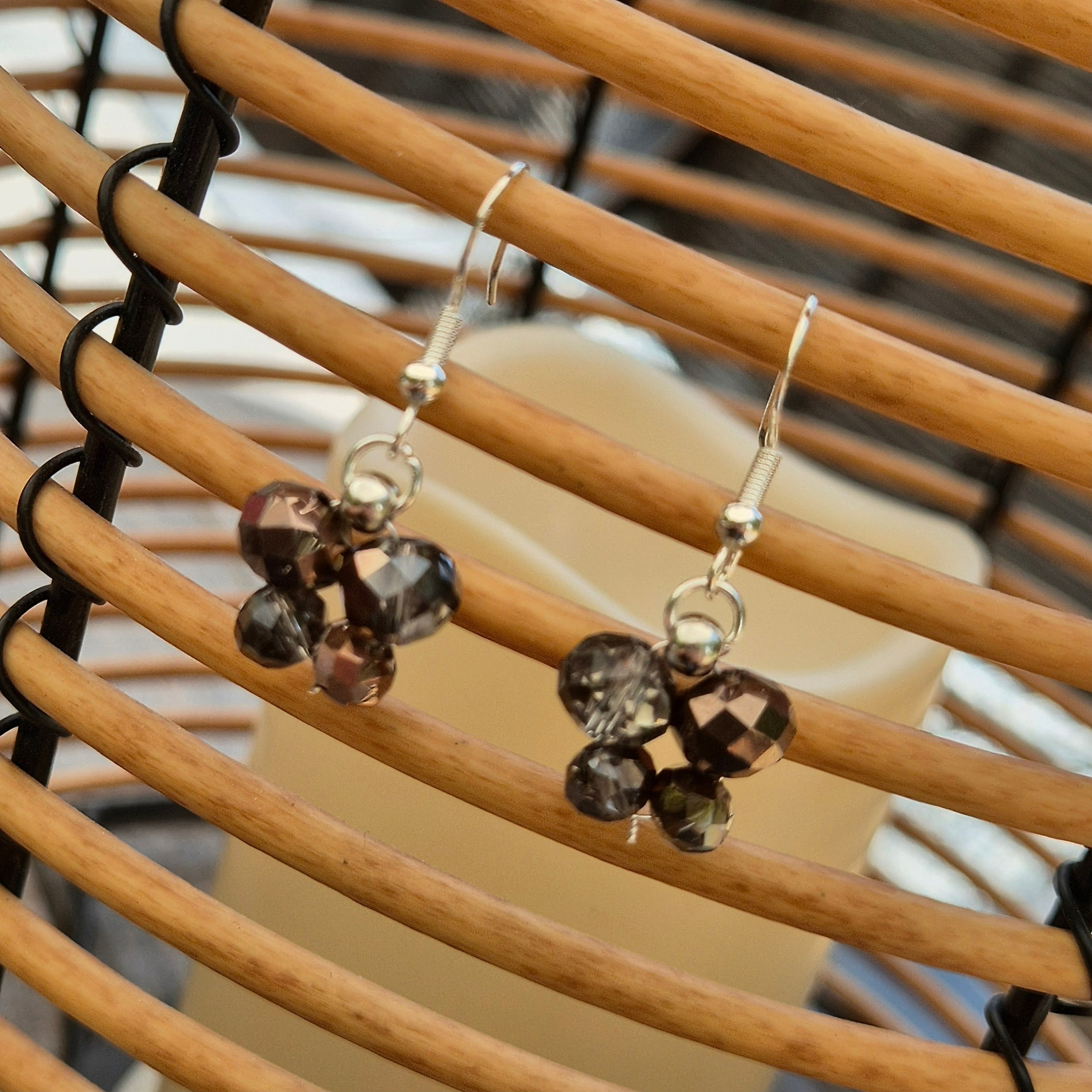 925 Sterling Silver Plated Butterfly Drop Earrings