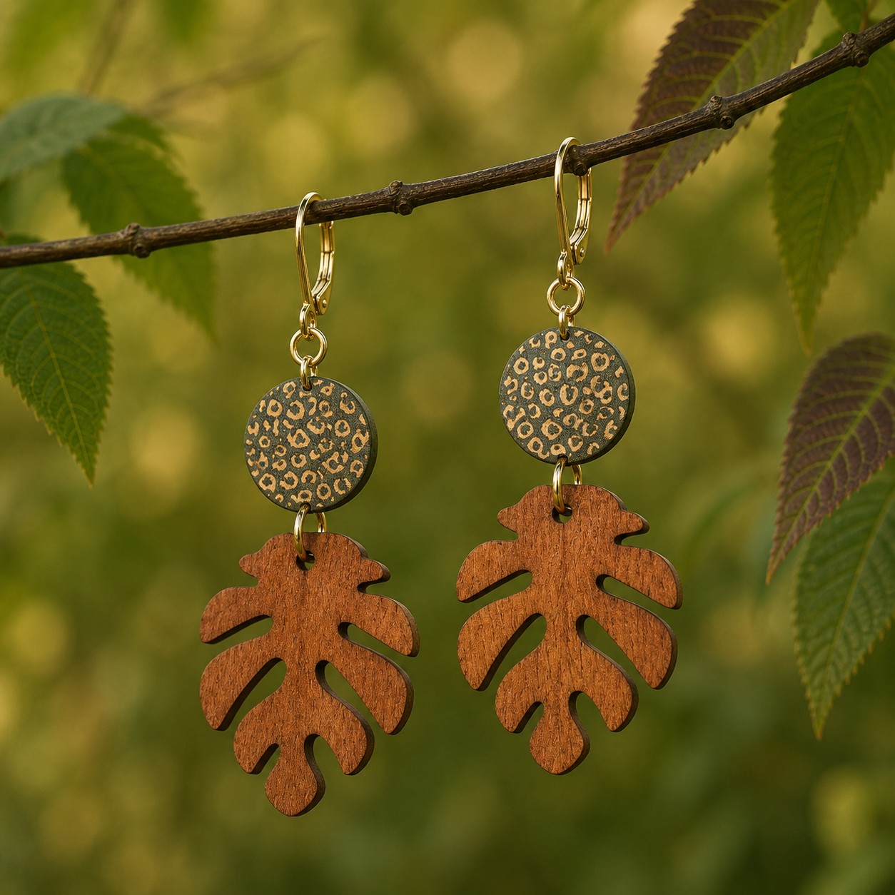 Wild Canopy 18k Gold Plated Earrings