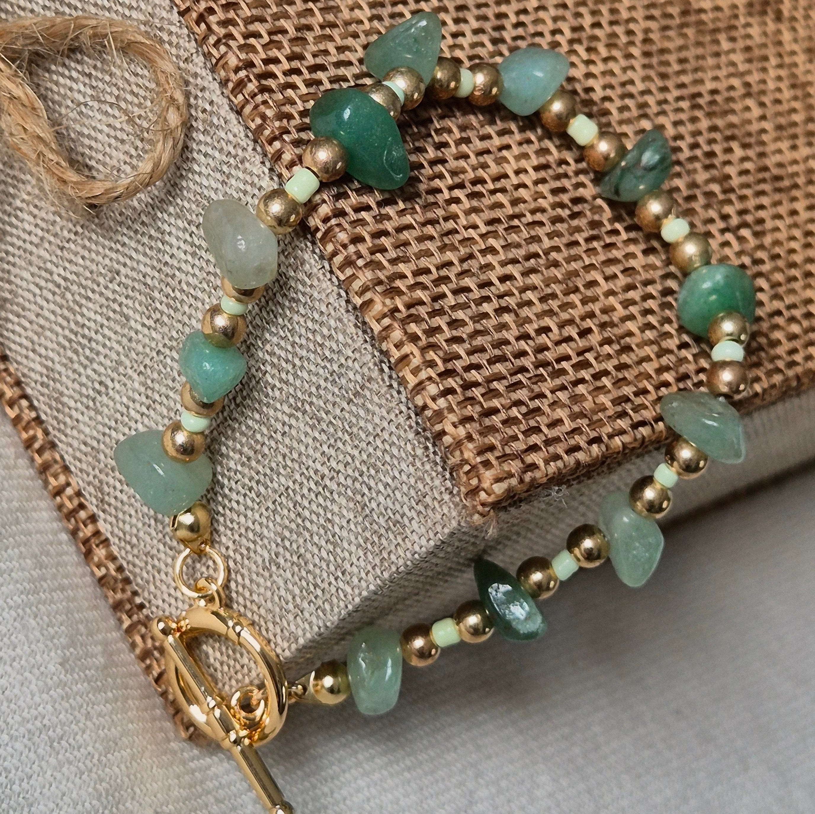 18k Gold Plated Natural Stone Tide Edit Bracelets