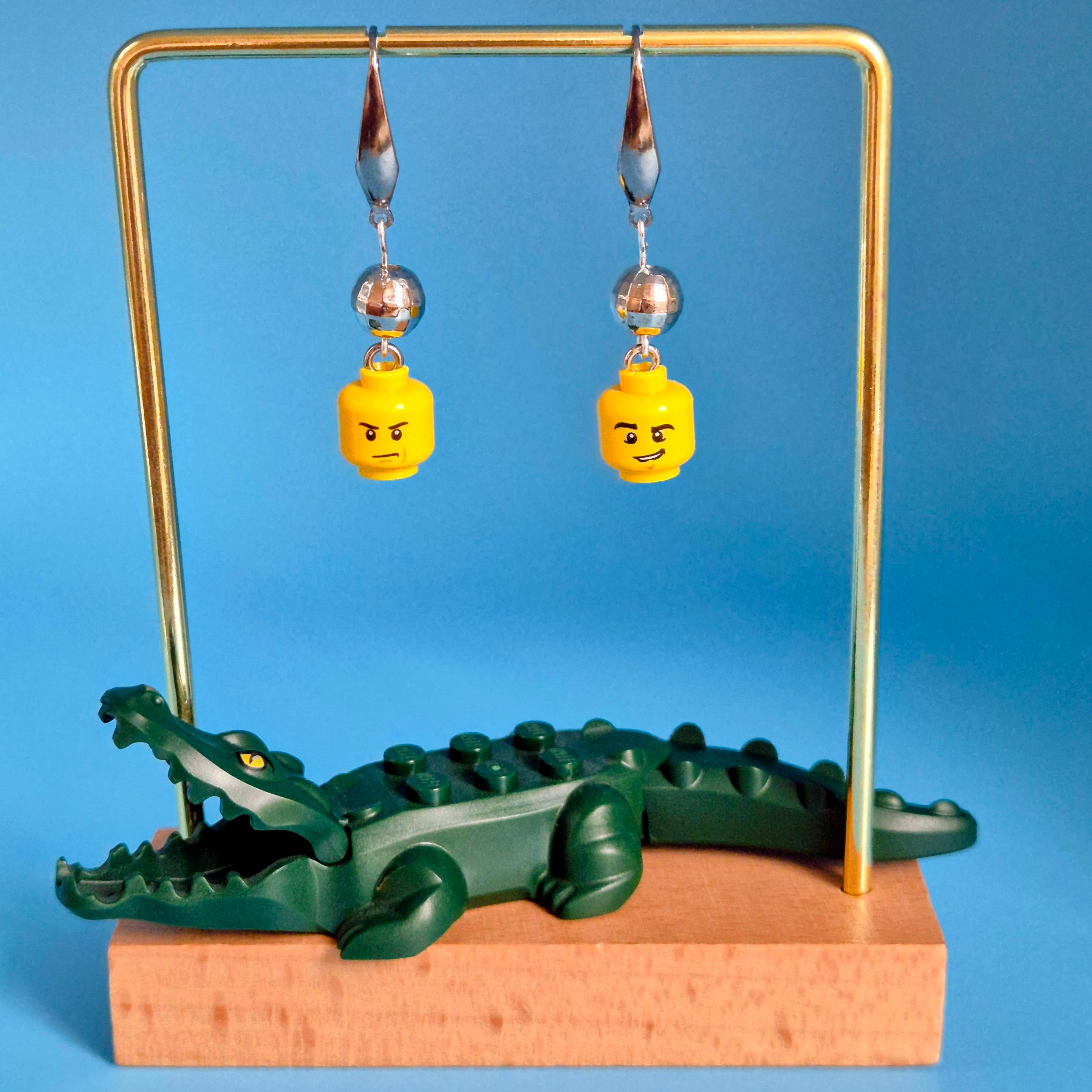 Disco Heads LEGO® Drop Earrings