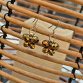 18k Gold Plated Butterfly Drop Earrings