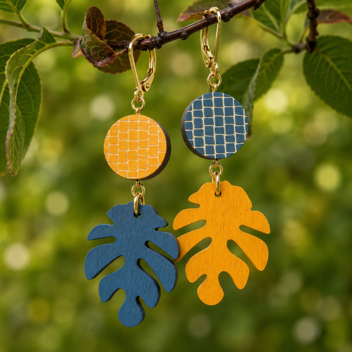 Forest Harmony 18k Gold Plated Earrings