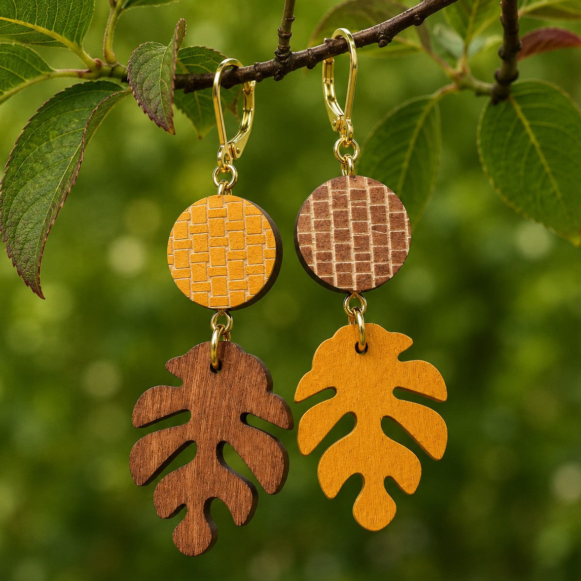 Forest Harmony 18k Gold Plated Earrings