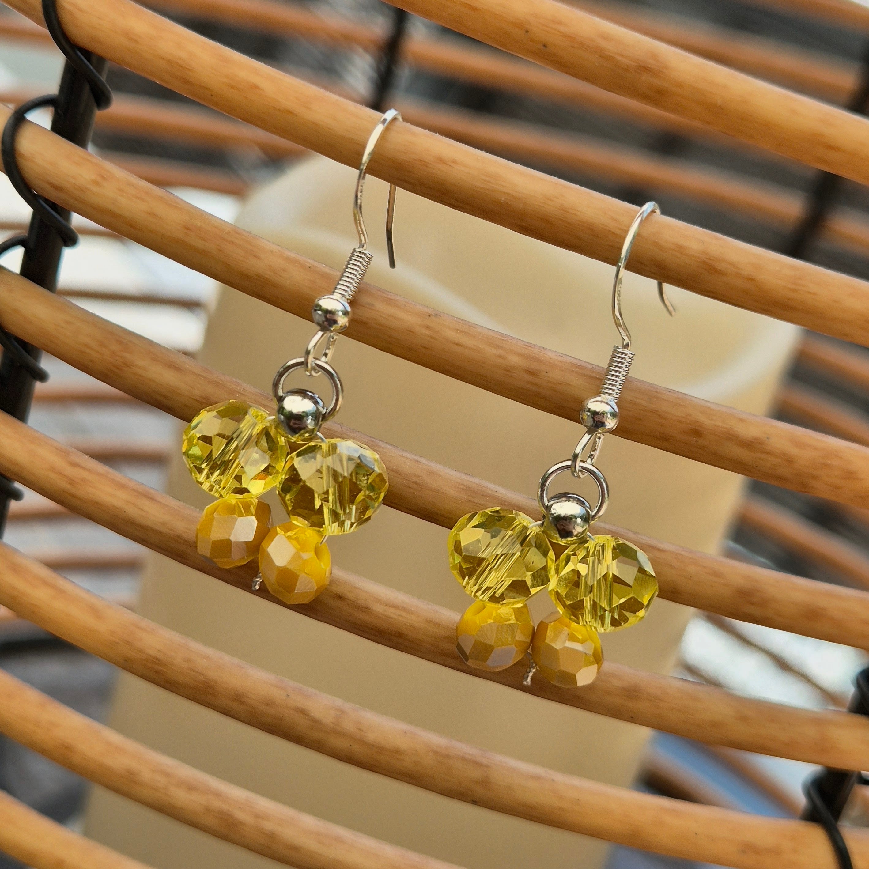 925 Sterling Silver Plated Butterfly Drop Earrings