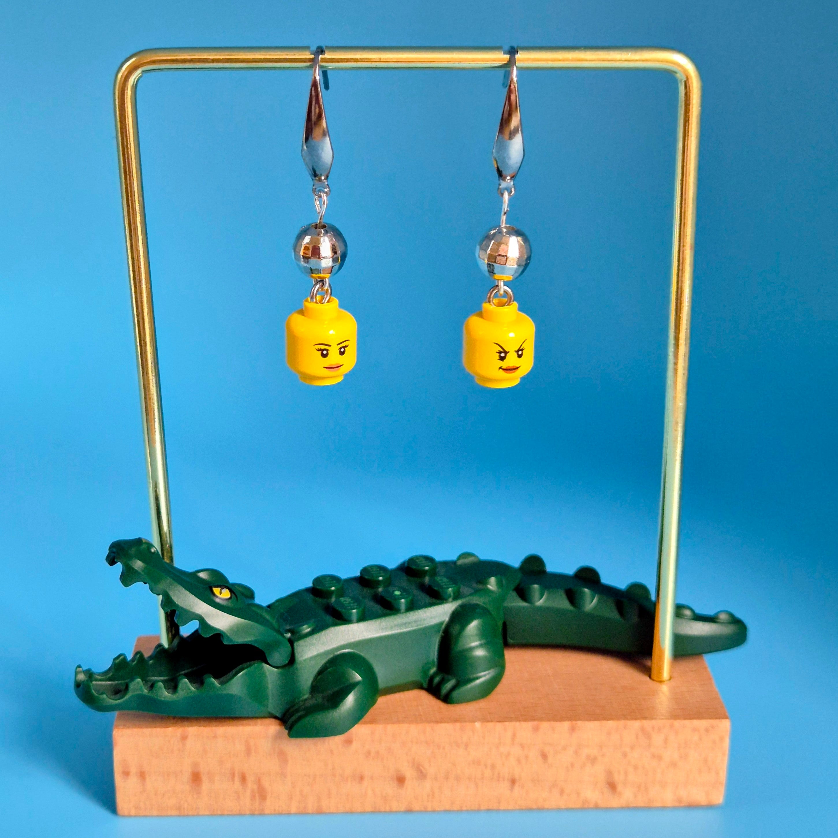 Disco Heads LEGO® Drop Earrings