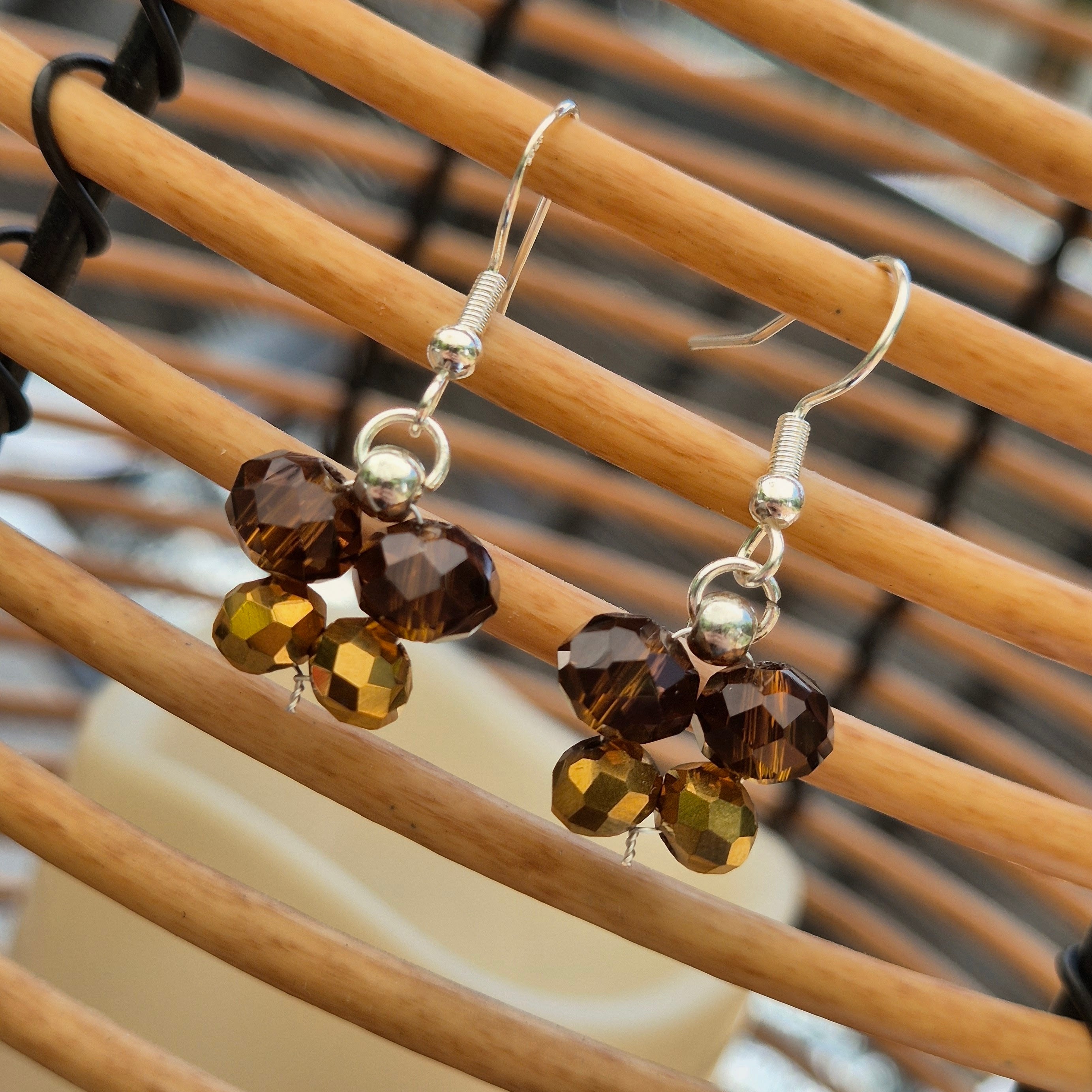925 Sterling Silver Plated Butterfly Drop Earrings