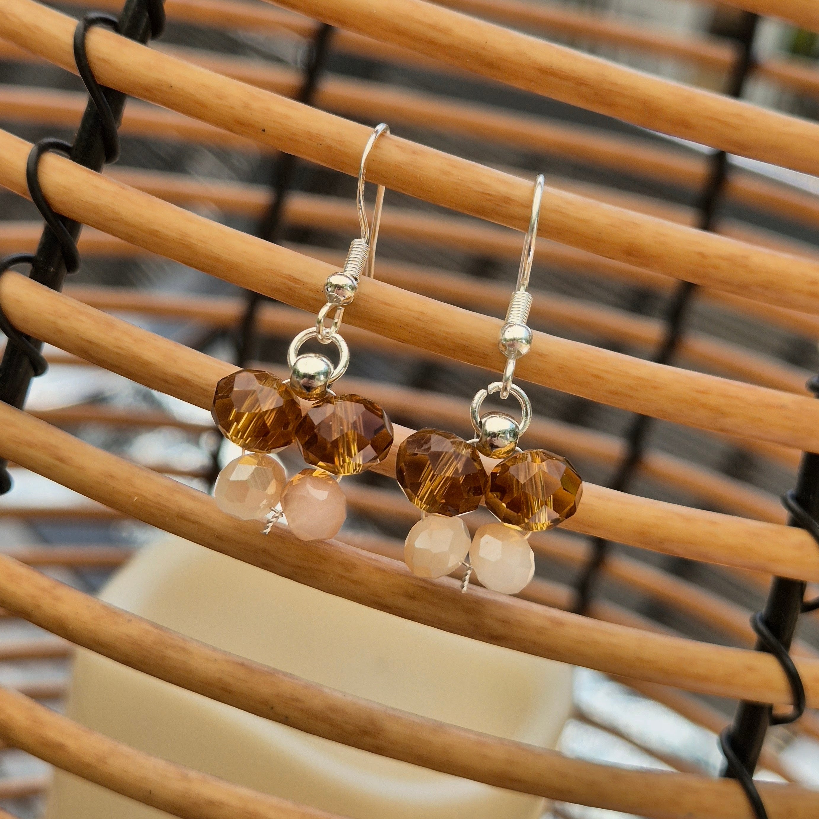 925 Sterling Silver Plated Butterfly Drop Earrings