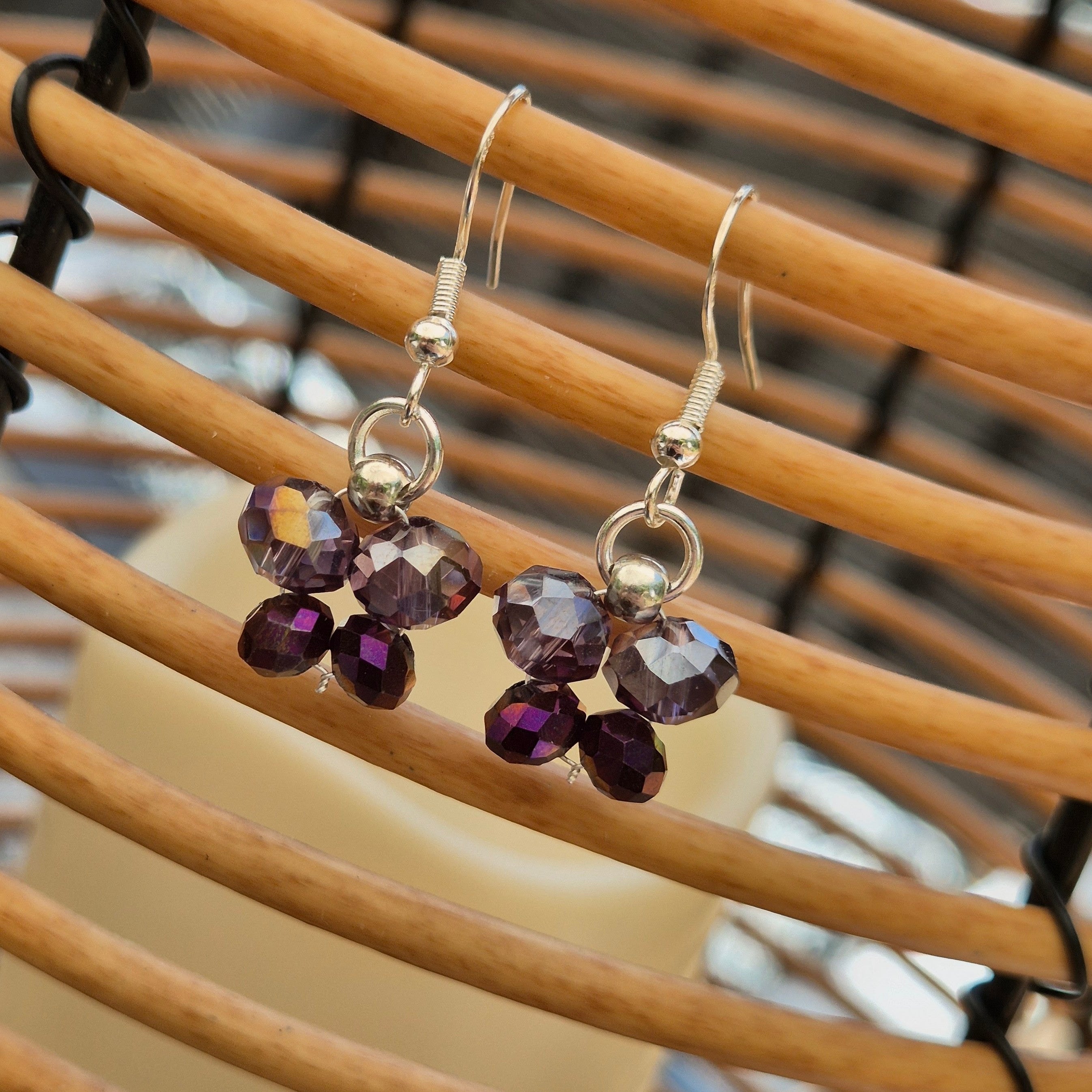 925 Sterling Silver Plated Butterfly Drop Earrings