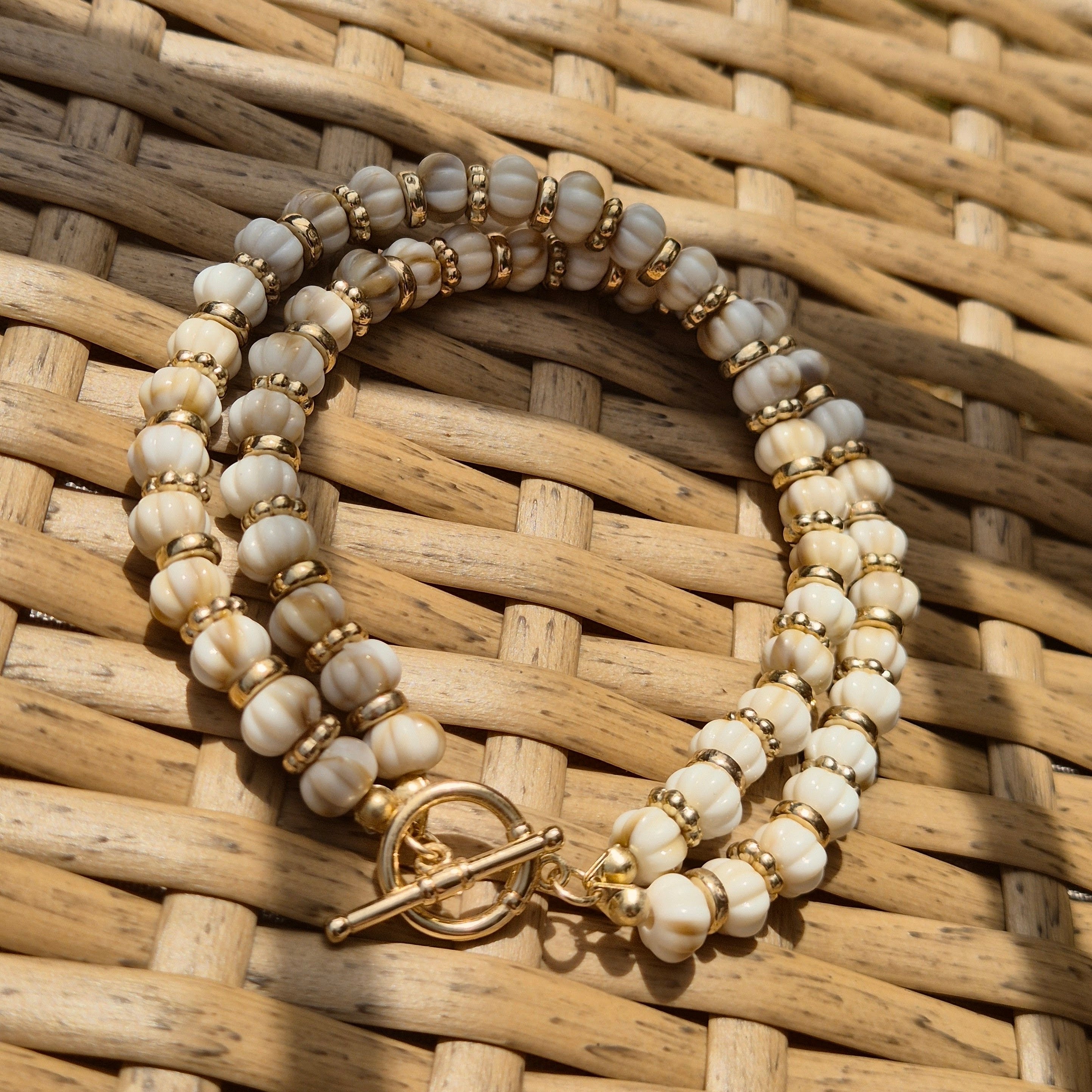 18k Gold Plated Sandbar Bracelet
