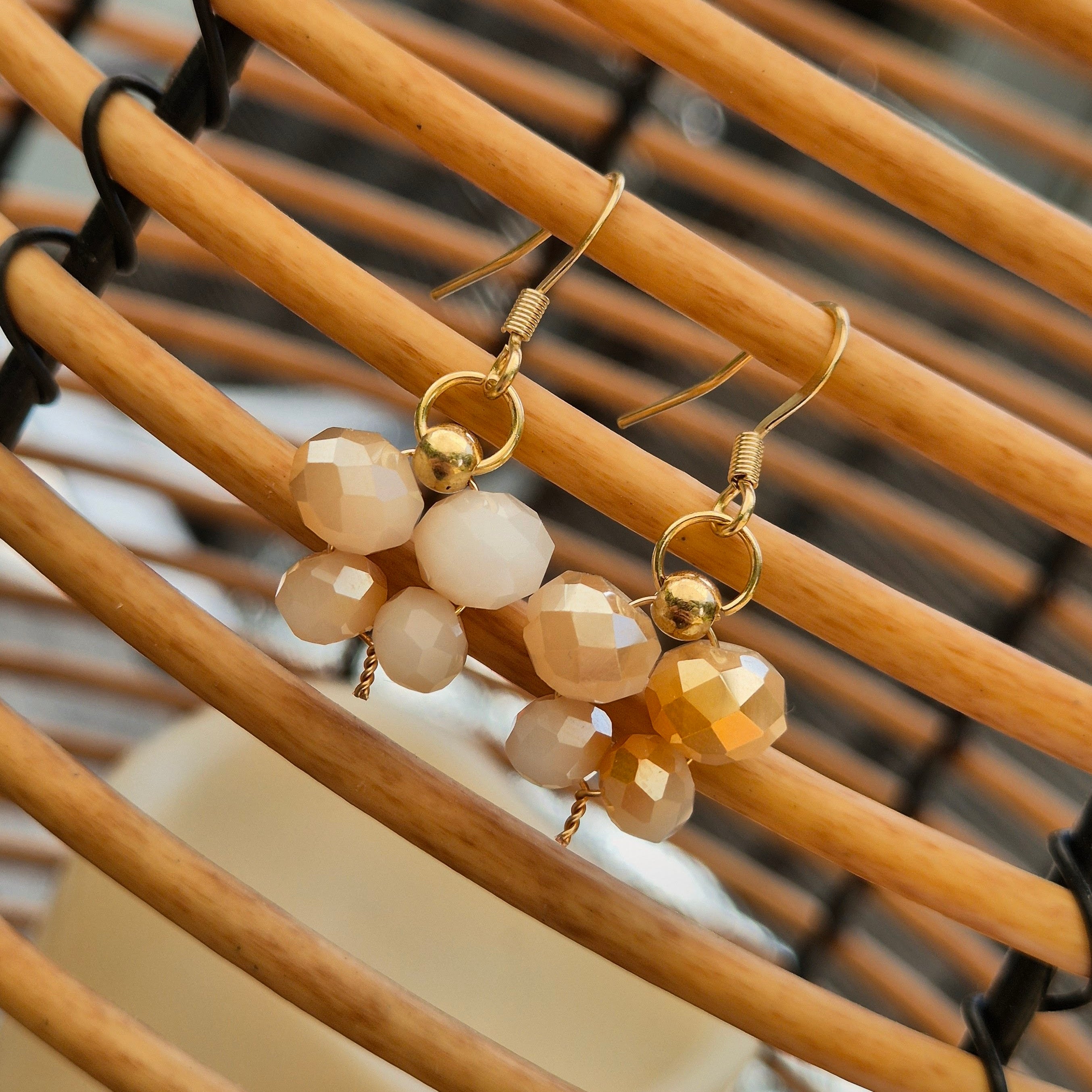 18k Gold Plated Butterfly Drop Earrings