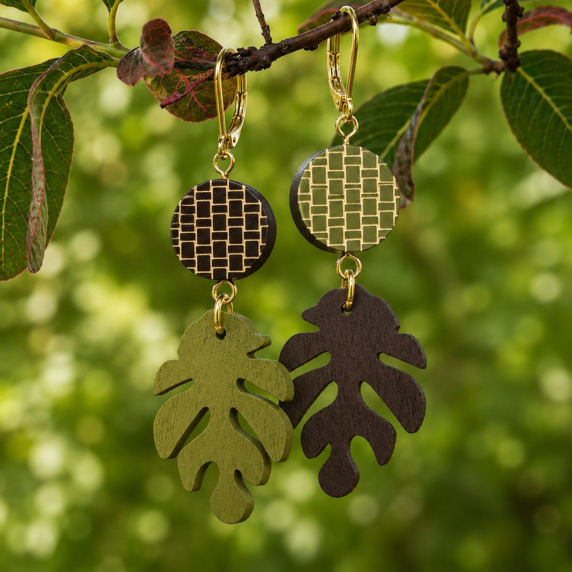 Forest Harmony 18k Gold Plated Earrings