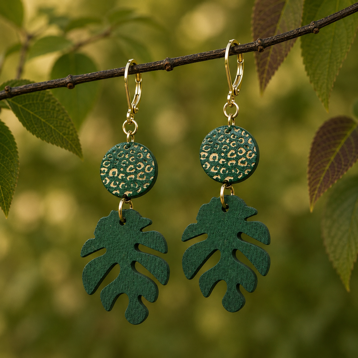 Wild Canopy 18k Gold Plated Earrings