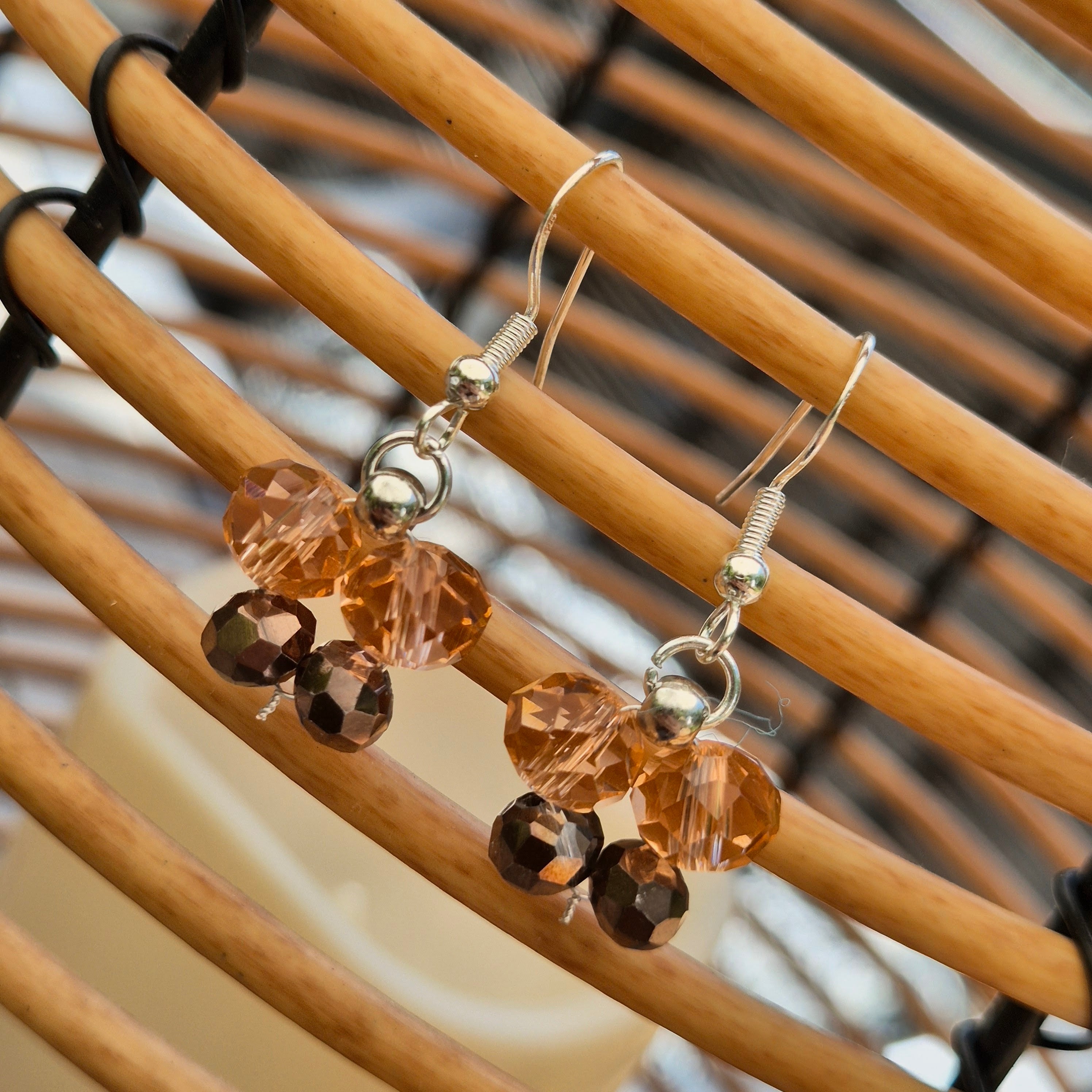 925 Sterling Silver Plated Butterfly Drop Earrings