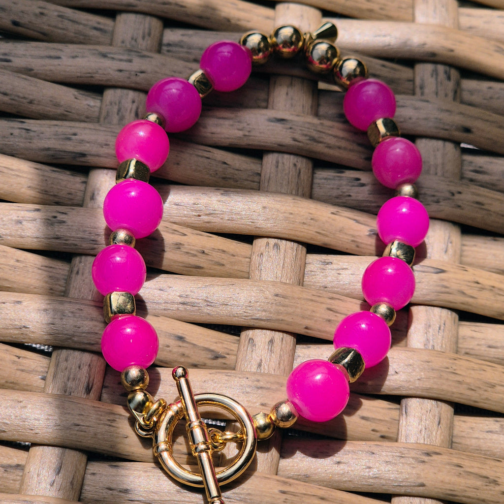 18k Gold Plated Pink Paradise Bracelet