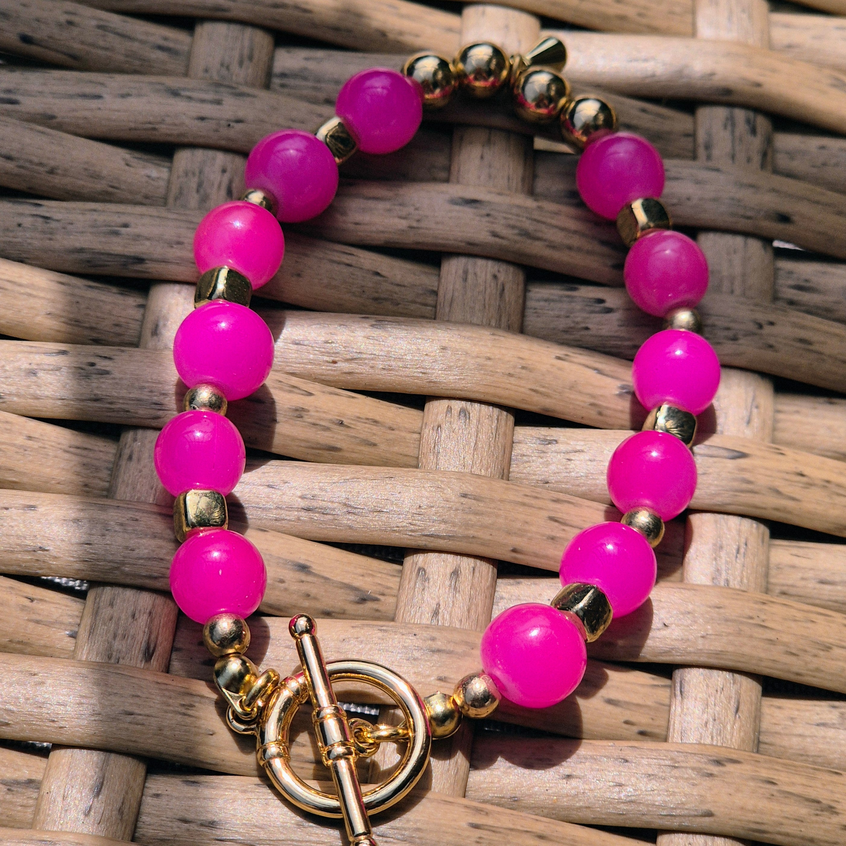 18k Gold Plated Pink Paradise Bracelet