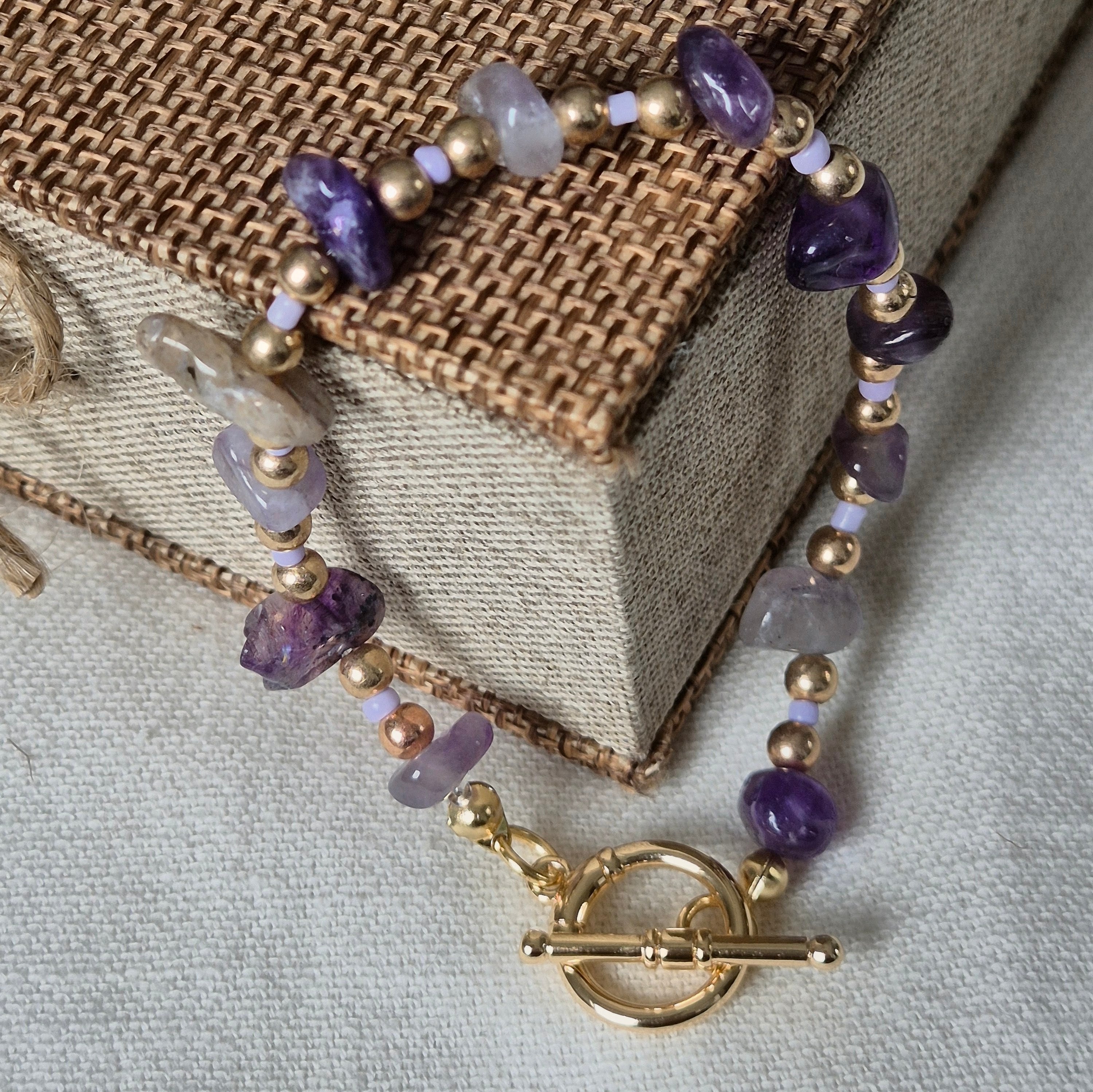 18k Gold Plated Natural Stone Tide Edit Bracelets