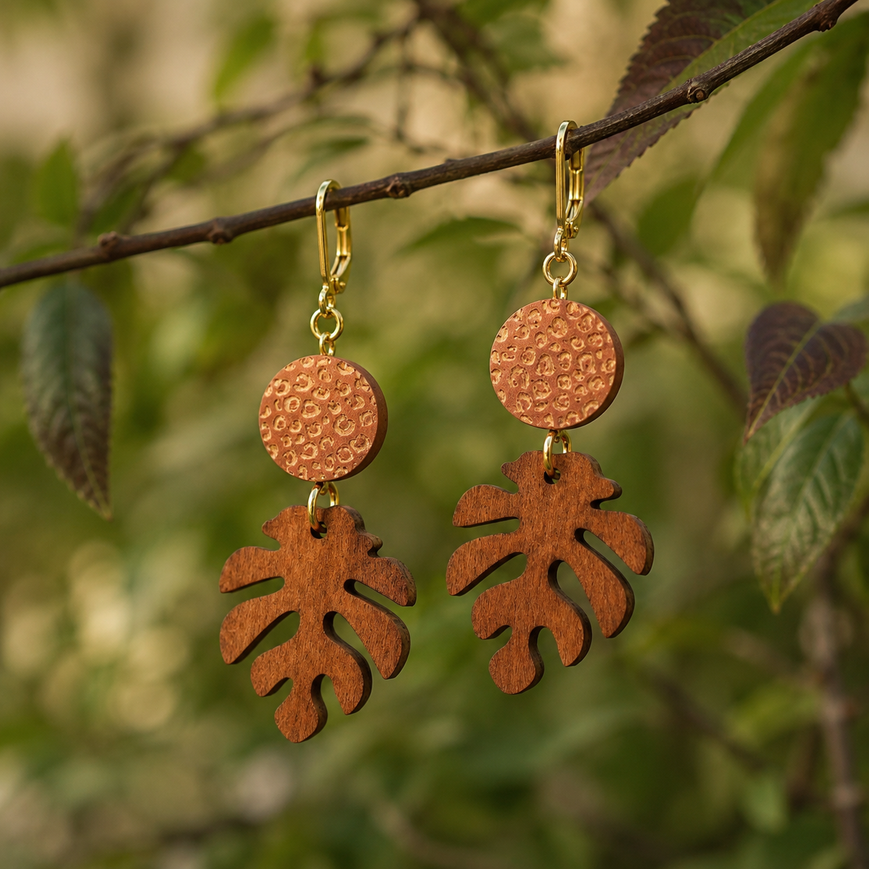 Wild Canopy 18k Gold Plated Earrings