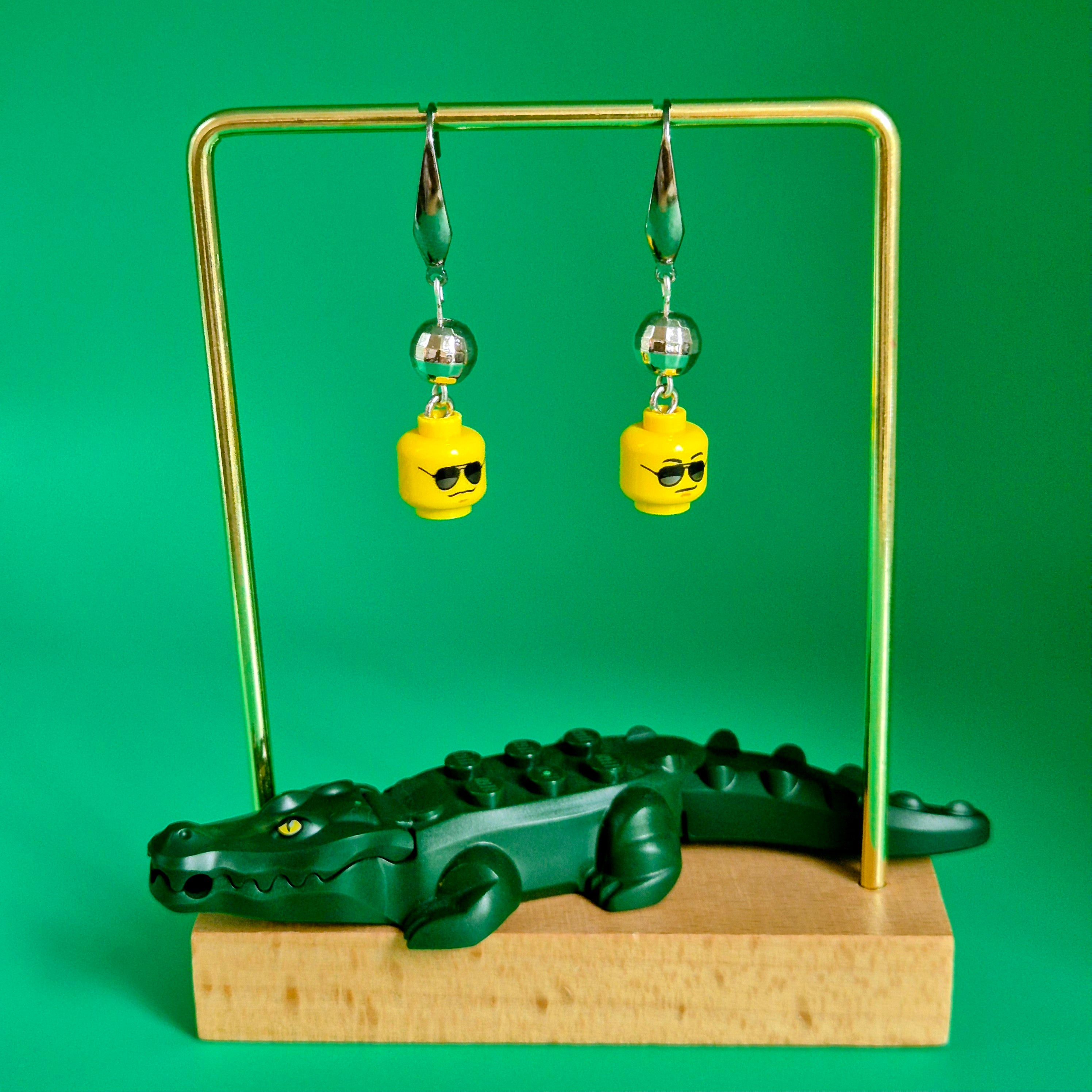 Disco Heads LEGO® Drop Earrings