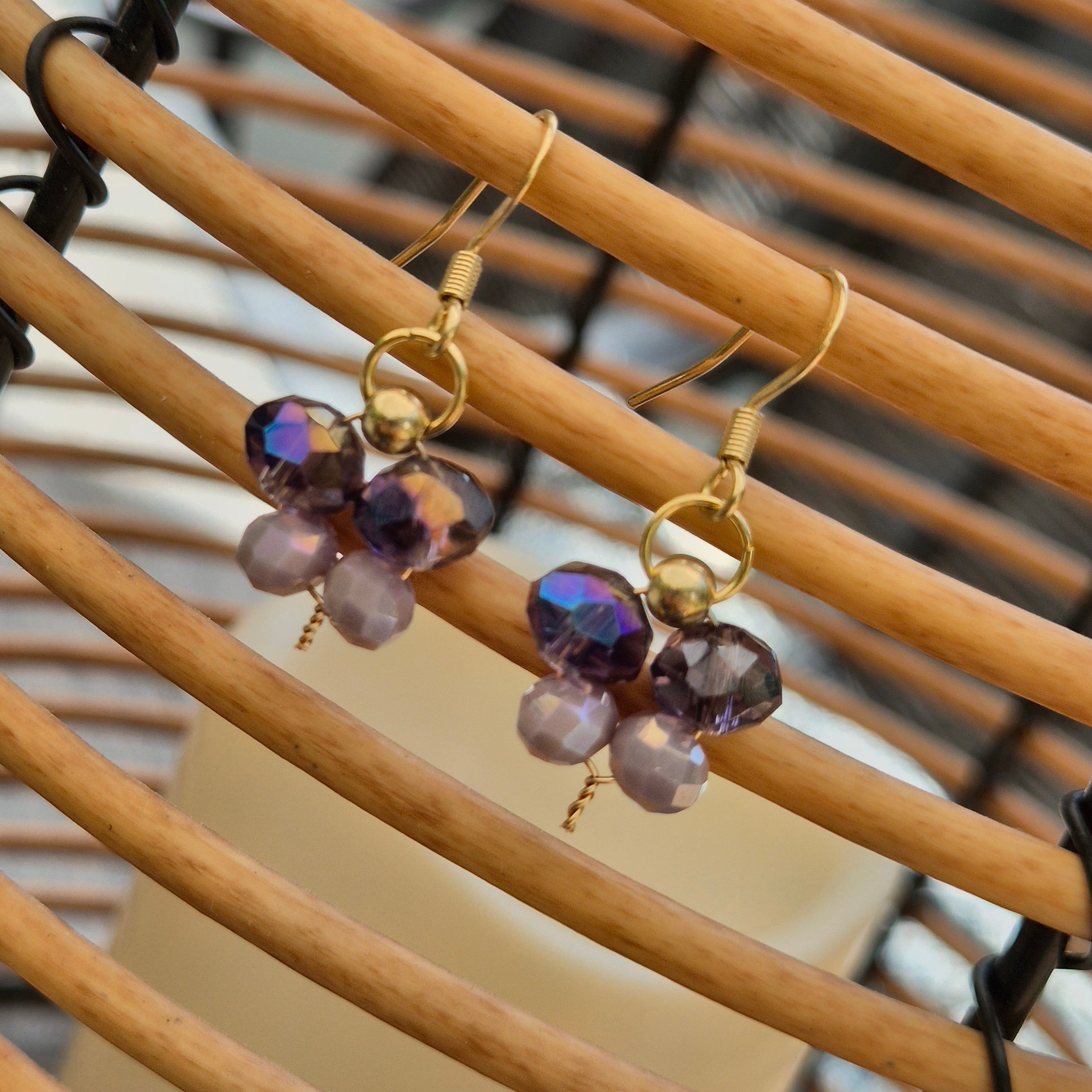 18k Gold Plated Butterfly Drop Earrings