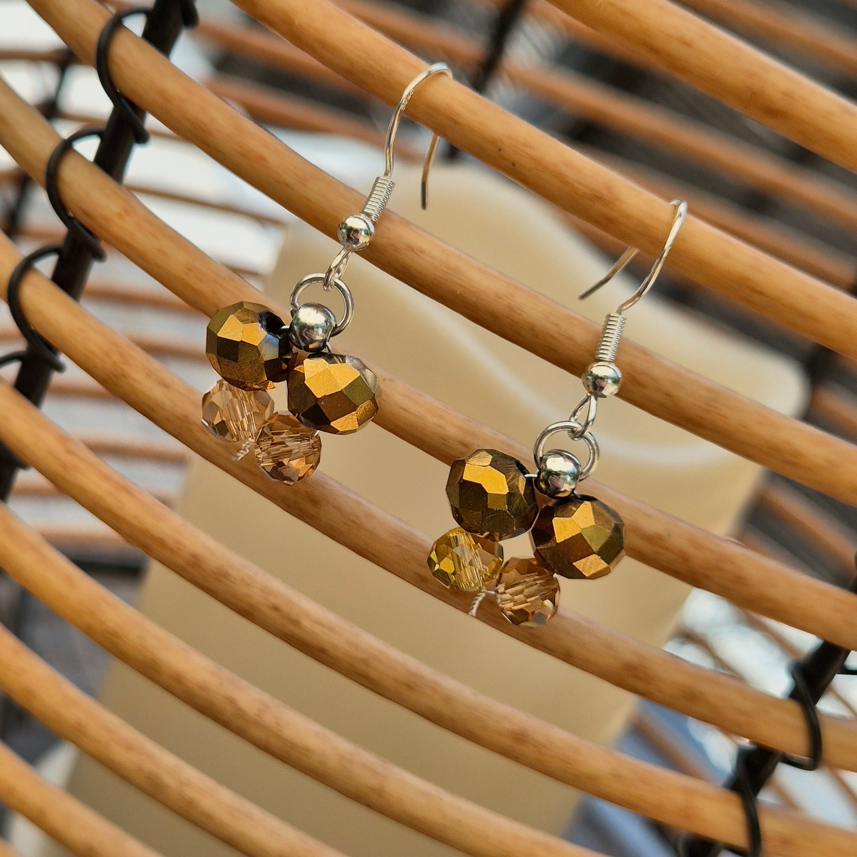 925 Sterling Silver Plated Butterfly Drop Earrings
